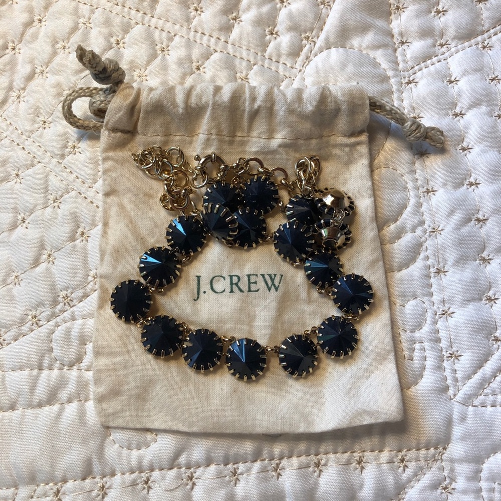 J. Crew • Gold & Navy Necklace